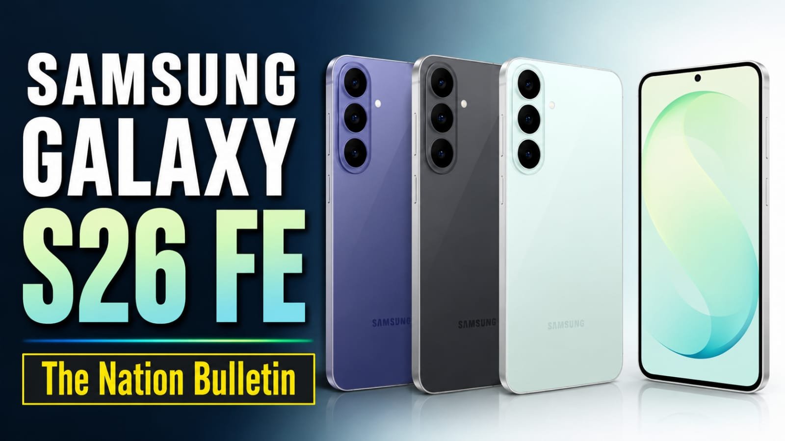 Samsung Galaxy S26 FE specifications showing the 6.7-inch display, Exynos 2500 processor and 4,900mAh battery