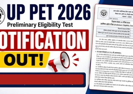 UPSSSC PET 2026 Notification released with application dates, eligibility, OTR registration, exam pattern and online application details.