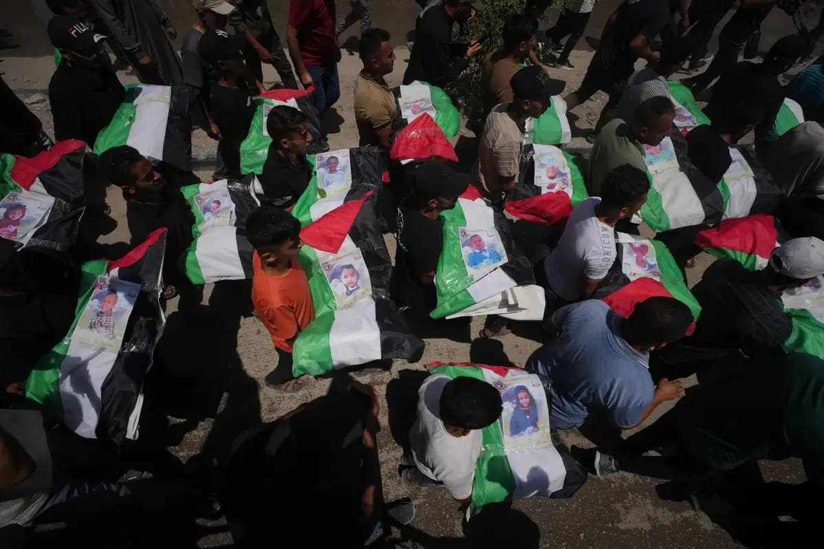 Palestinians Hold Mass Funeral After More Than 100 Bodies Recovered From 2023 Gaza Strike c24c75bc 52c2 42af 814e dbc46c06d2be