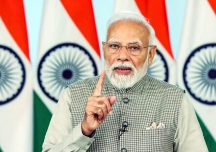 Prime Minister Narendra Modi addresses youth while launching the Nasha Mukt Yuva for Viksit Bharat Sankalp Abhiyan.
