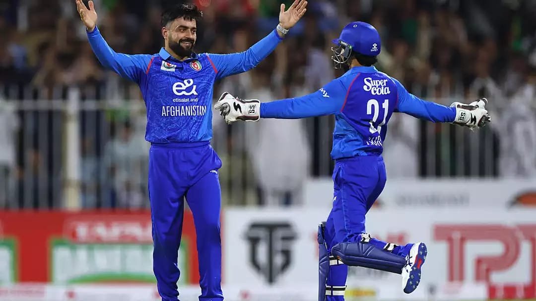 Afghanistan Beat Ireland by 92 Runs as Rashid Takes Six Rashid Khan celebrates a wicket during Afghanistan vs Ireland second ODI