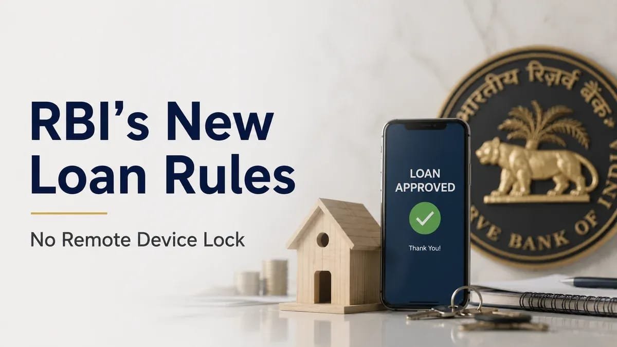 RBI Bars Banks From Remotely Locking Borrowers' Phones and Laptops Under New Loan Recovery Rules Reserve Bank of India issues new rules restricting banks from remotely locking borrowers' phones, tablets and laptops during loan recovery.