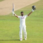 Devdutt Padikkal celebrates maiden Test century during India vs Sri Lanka Galle Test