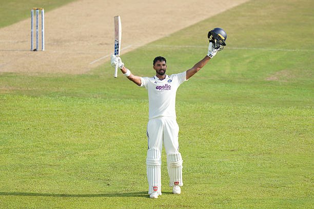 Devdutt Padikkal celebrates maiden Test century during India vs Sri Lanka Galle Test