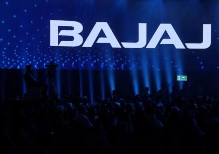 Bajaj Finance office building and company logo representing Q1 FY27 financial results