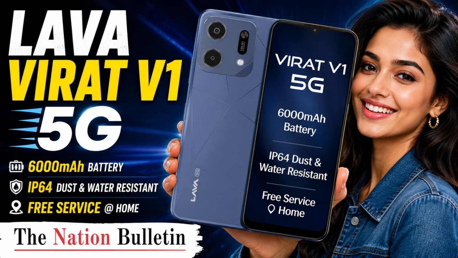 Lava Virat V1 Pro 5G Set to Launch in India on August 24 Lava Virat V1 Pro 5G launch in India on August 24 via Flipkart