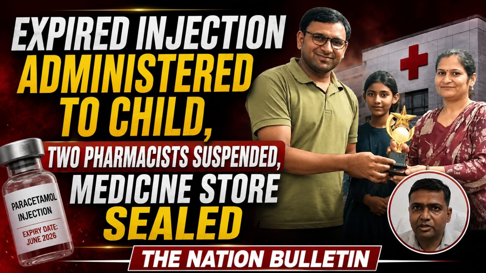 Expired injection case Pratapgarh at Lalganj Community Health Centre