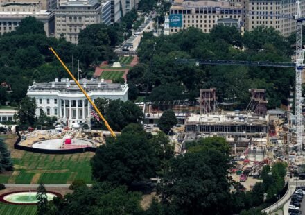 Trump White House ballroom project construction after US appeals court ruling