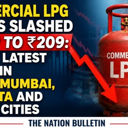 Commercial LPG cylinders with updated city-wise LPG prices effective from August 1, 2026.