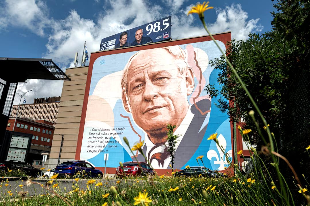A Quebec independence mural in Montreal as Trump tariffs reshape support for Quebec separation from Canada