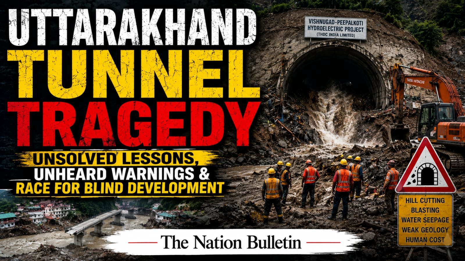 Uttarakhand Tunnel Accidents: What Went Wrong? Uttarakhand tunnel accidents and safety concerns after the Pipalkoti tunnel tragedy
