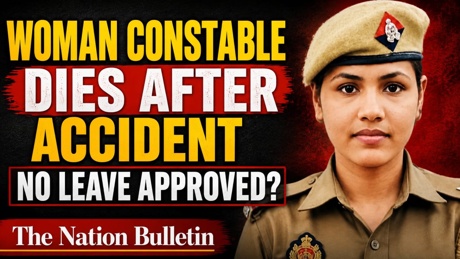 Kesari Verma Death Case: Basti Police Probe Kesari Verma death case report image showing police personnel carrying an injured woman after a road accident