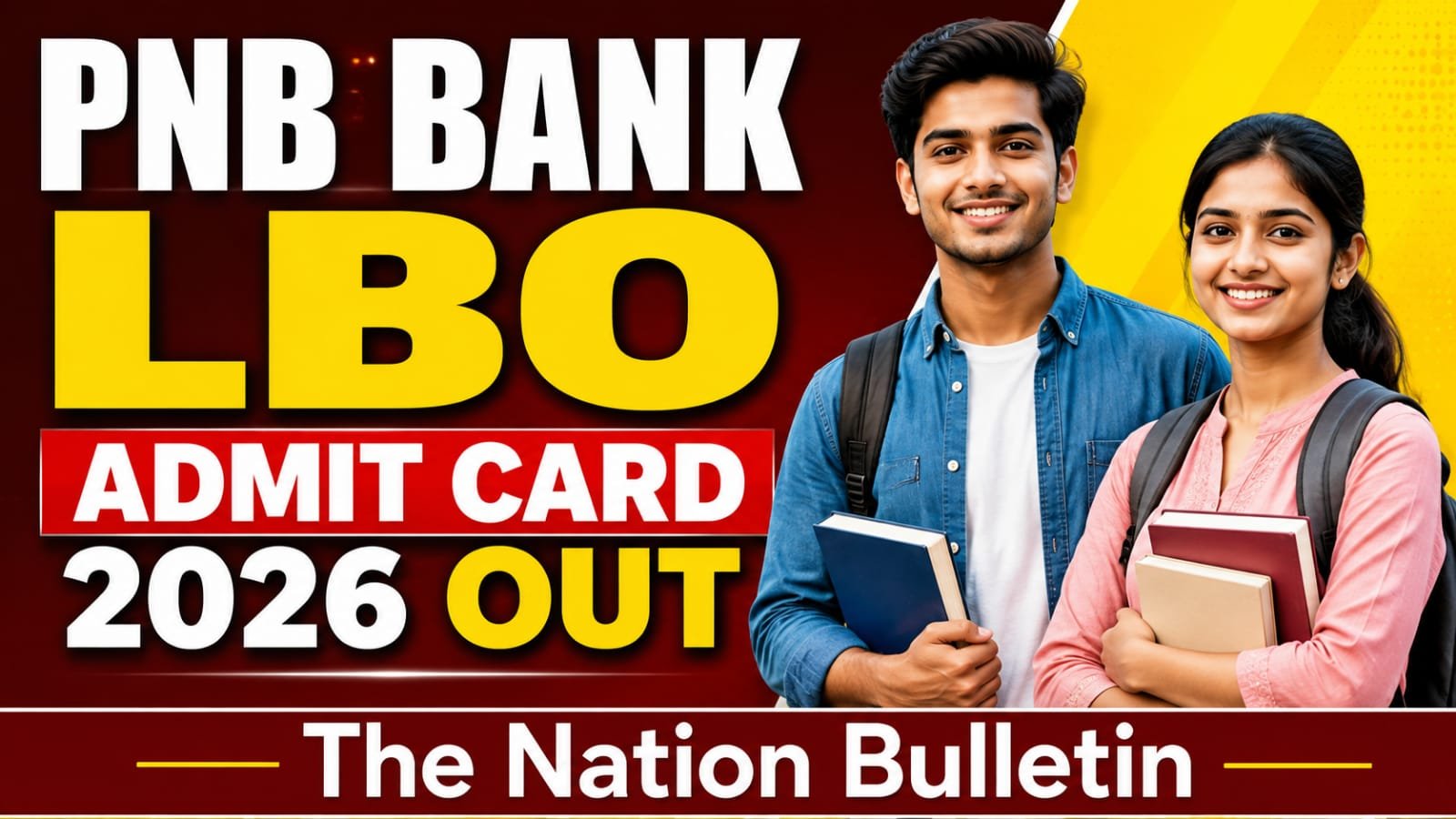 PNB Bank LBO Admit Card 2026 released for September 6 exam